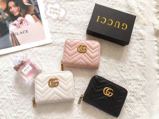 BF - Double G Quilted Mini Zip Wallets