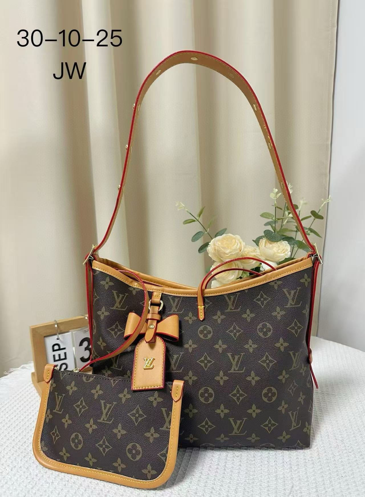 BF - Brown Monogram Liza Shoulder Bag