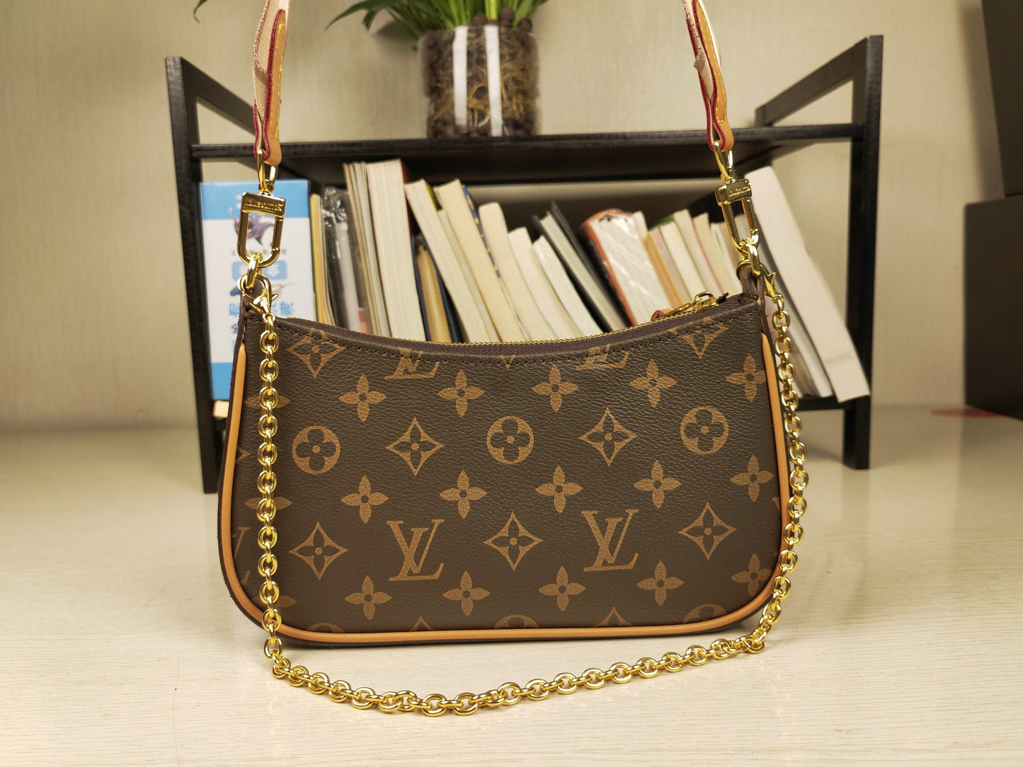 BF - Brown Monogram Compact Shoulder Bag
