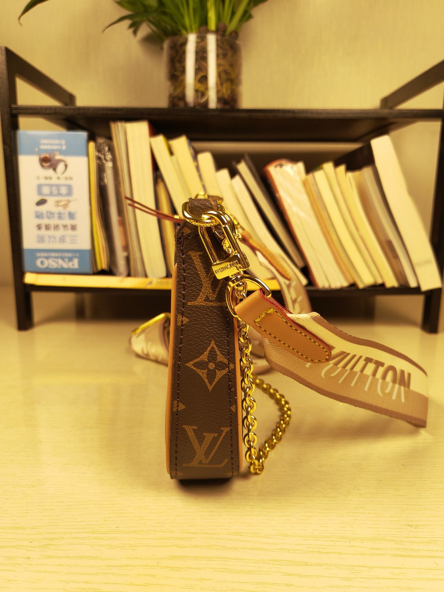 BF - Brown Monogram Compact Shoulder Bag