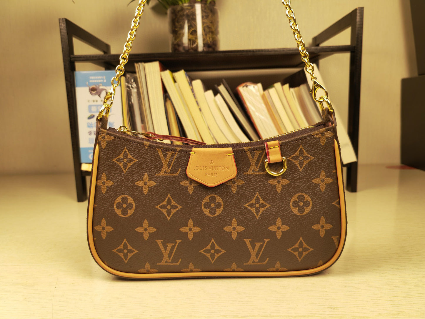 BF - Brown Monogram Compact Shoulder Bag