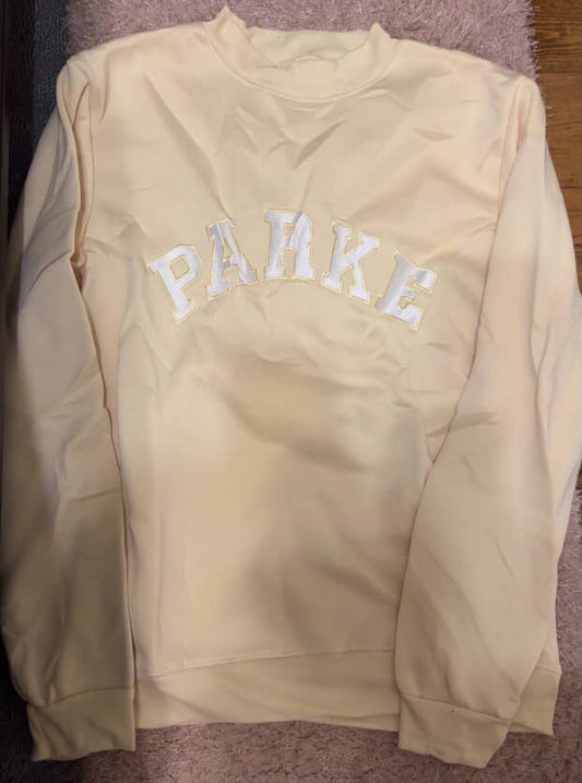 P K Yellow & White Crewneck