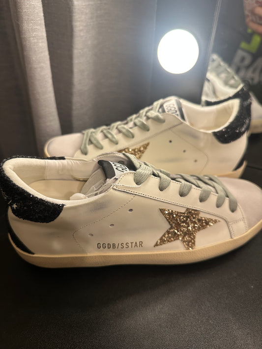 Black & Gold Everyday Star Sneakers - EUR37 (Women’s 6.5)