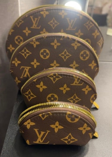 Brown Monogram Makeup Pouch Set of 4