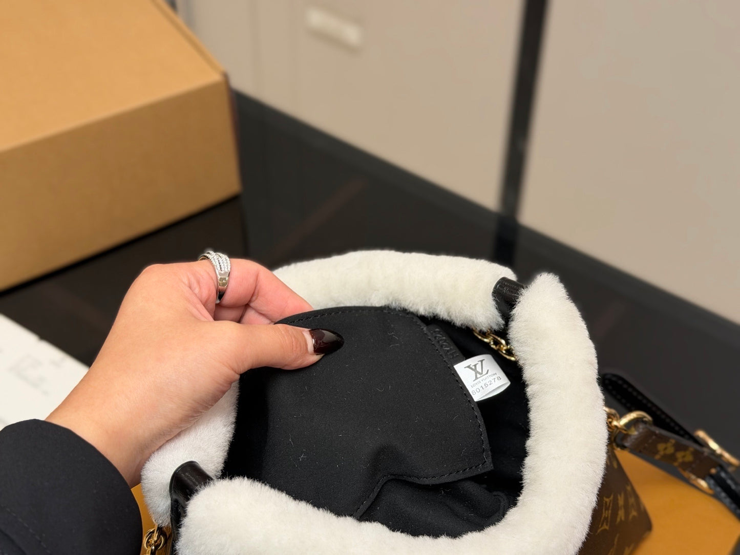 Brown Monogram Fluff Rylo Bag