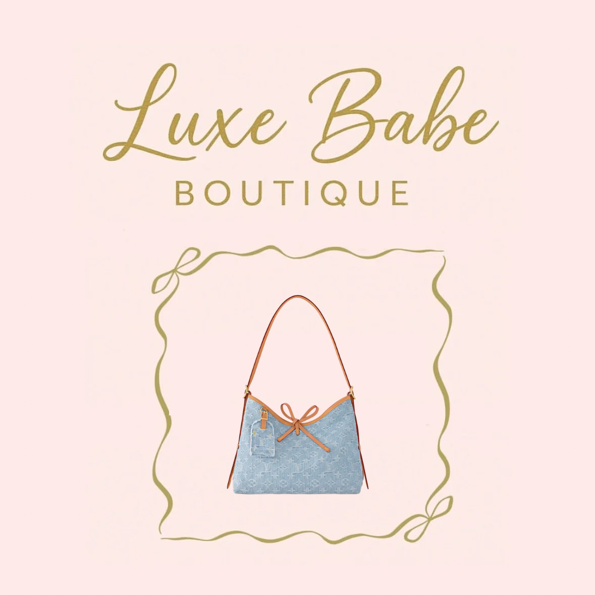 Blue Denim Signature Satchel