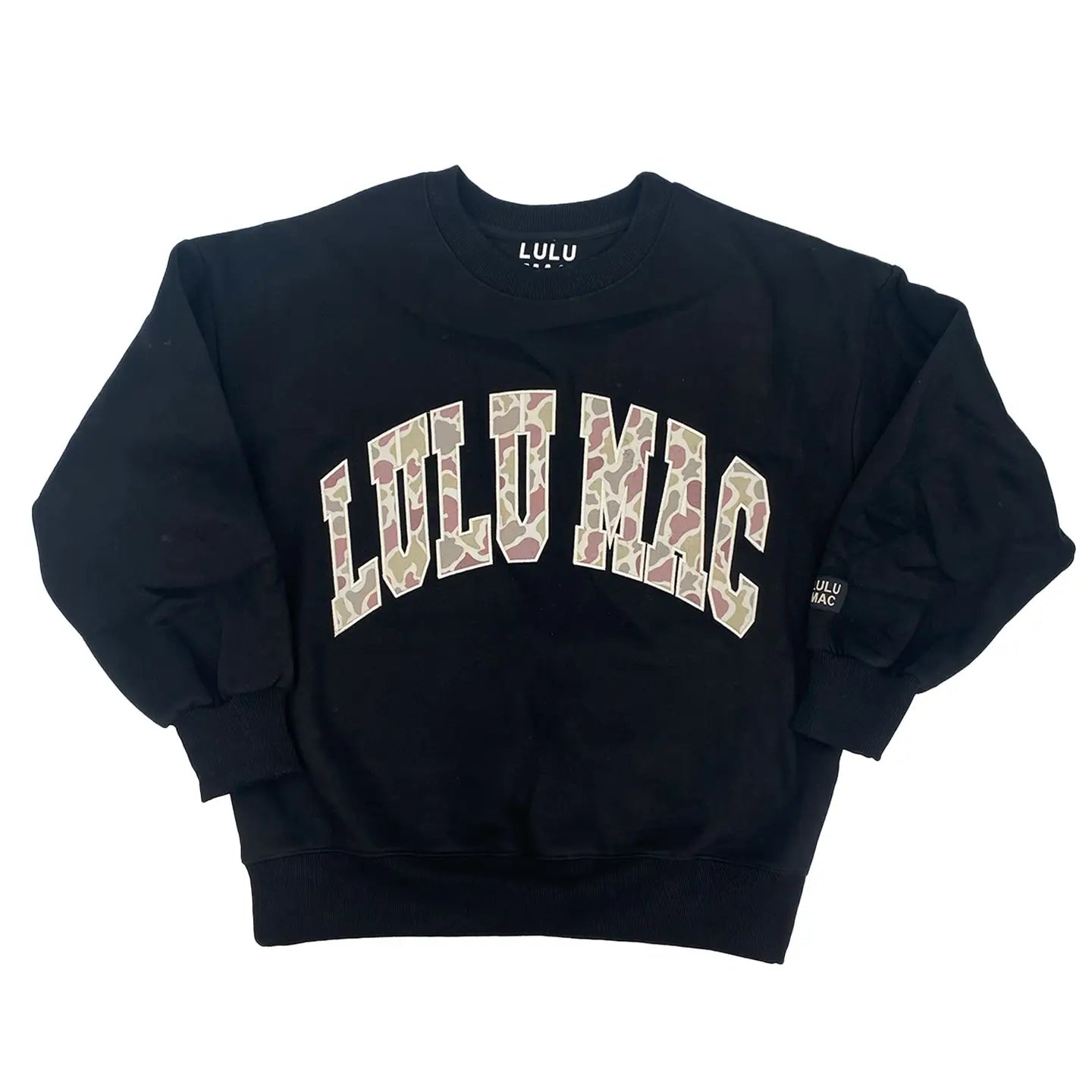 Lulu Mac Black/Camo Sweatshirt