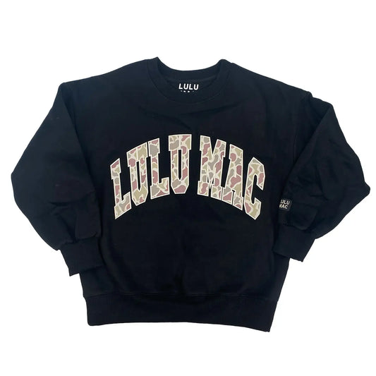 Lulu Mac Black/Camo Sweatshirt