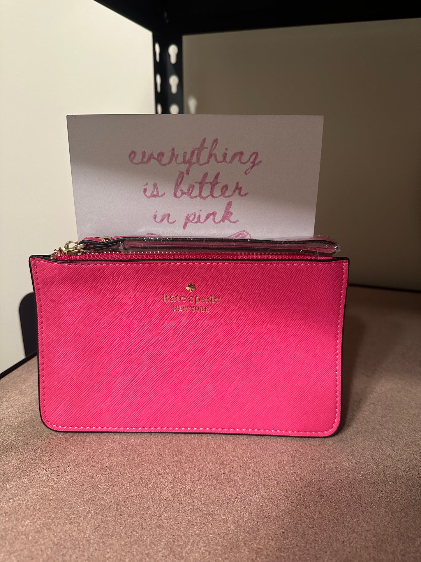Kate Hot Pink Wristlet