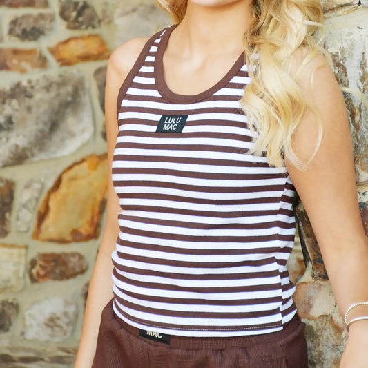 Lulu Mac Brown Stripe Tank