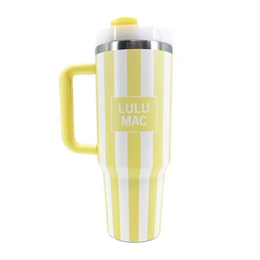 Lulu Mac Yellow Stripe Tumbler