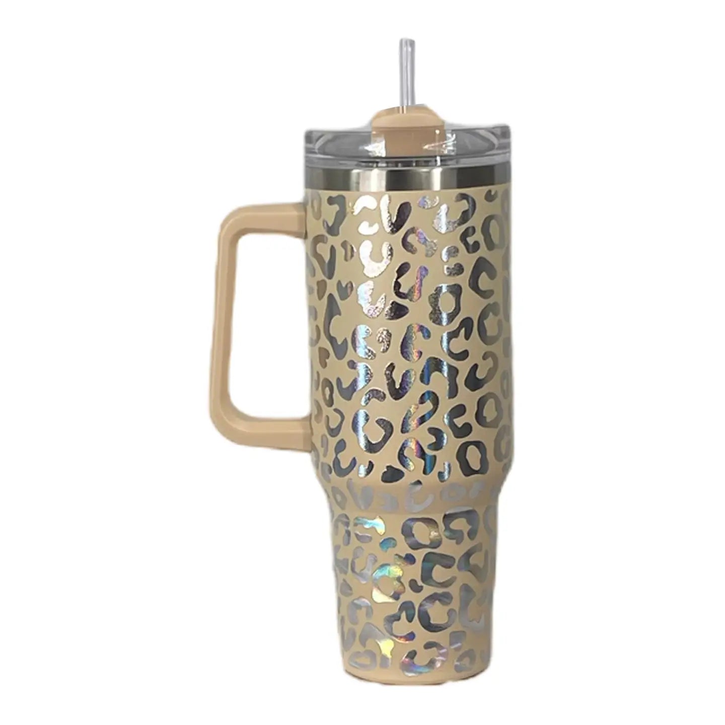 Cream Leopard Tumbler