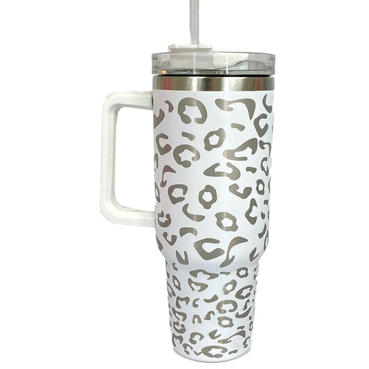 White Leopard Tumbler
