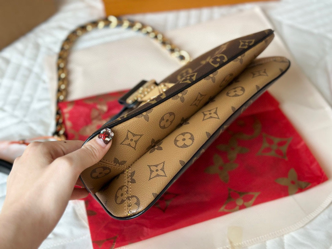 Monogram Peanut Butter Twin Shoulder Bag