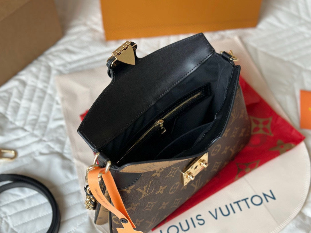 Monogram Peanut Butter Twin Shoulder Bag