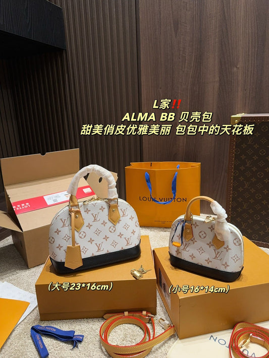 White/Gold Monogram Tiny Treasure Bags