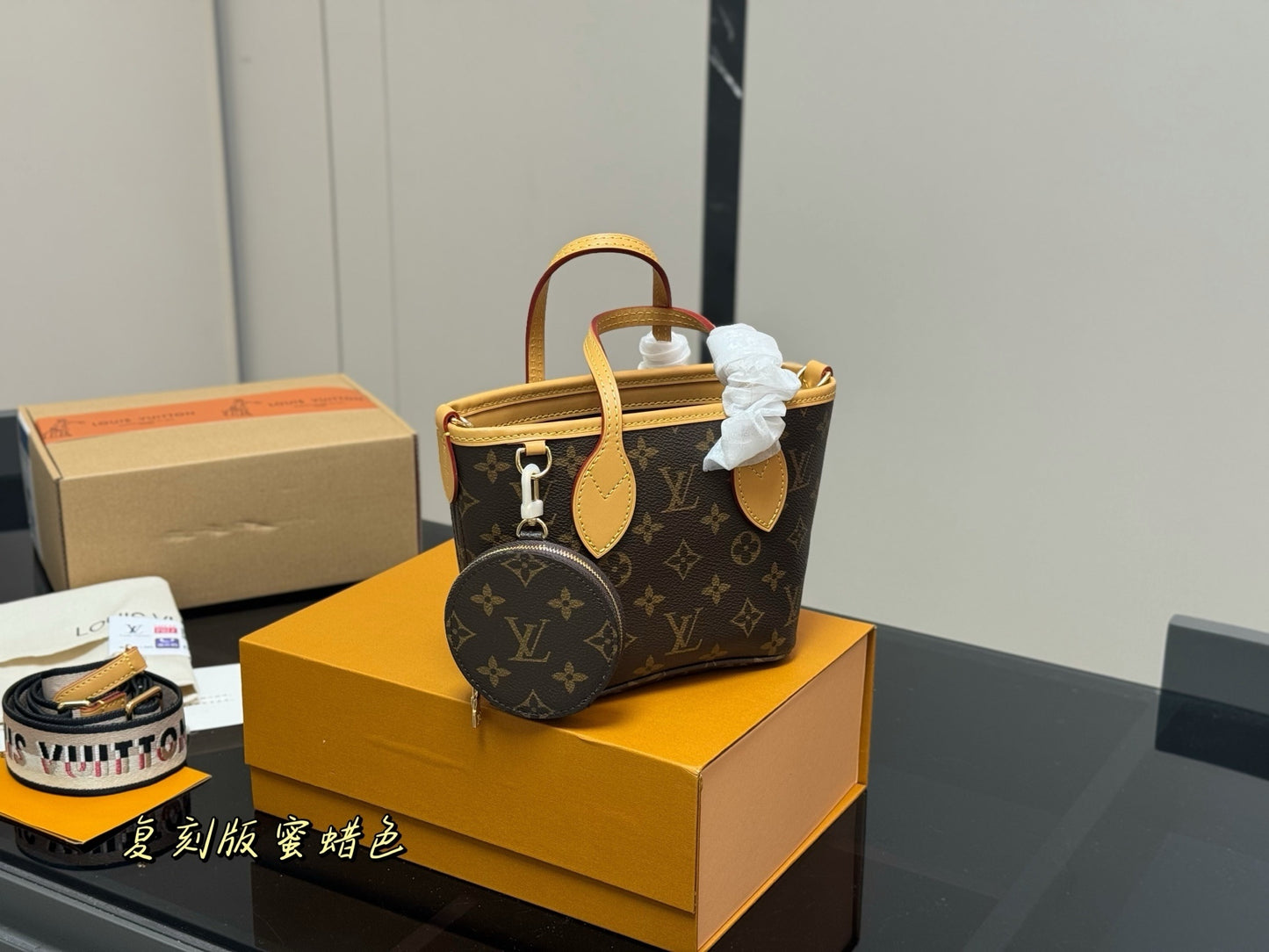 Brown Monogram Mini Carryall Handbag