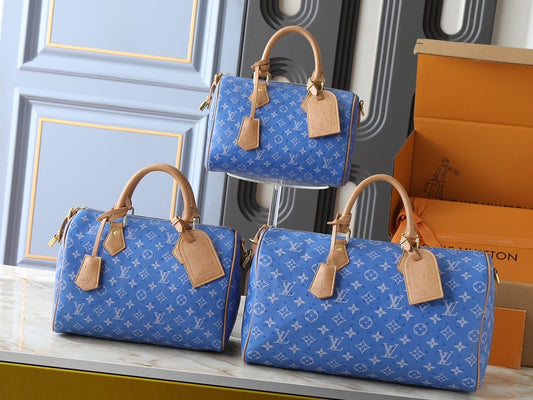 Blue Monogram Mini Duffle Bags