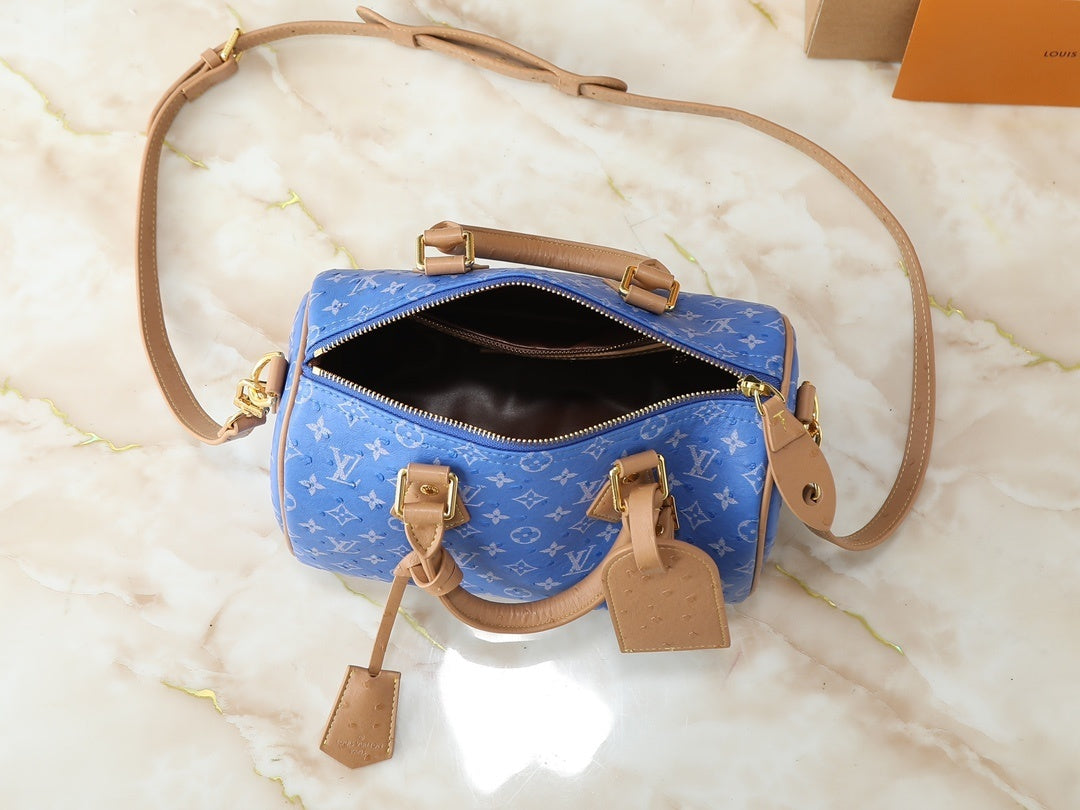 Blue Monogram Mini Duffle Bags