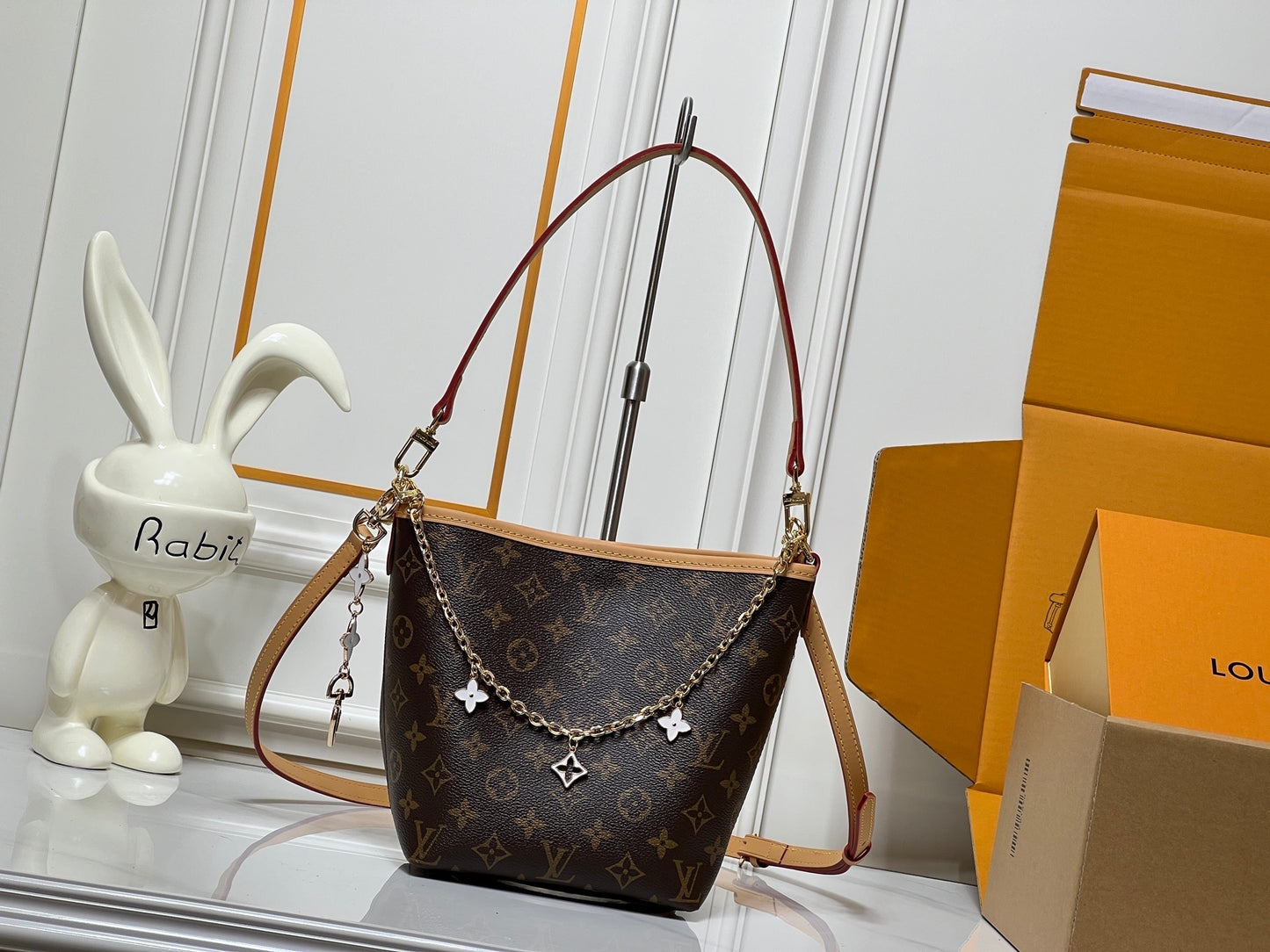 Brown Monogram Mini Sunday Tote