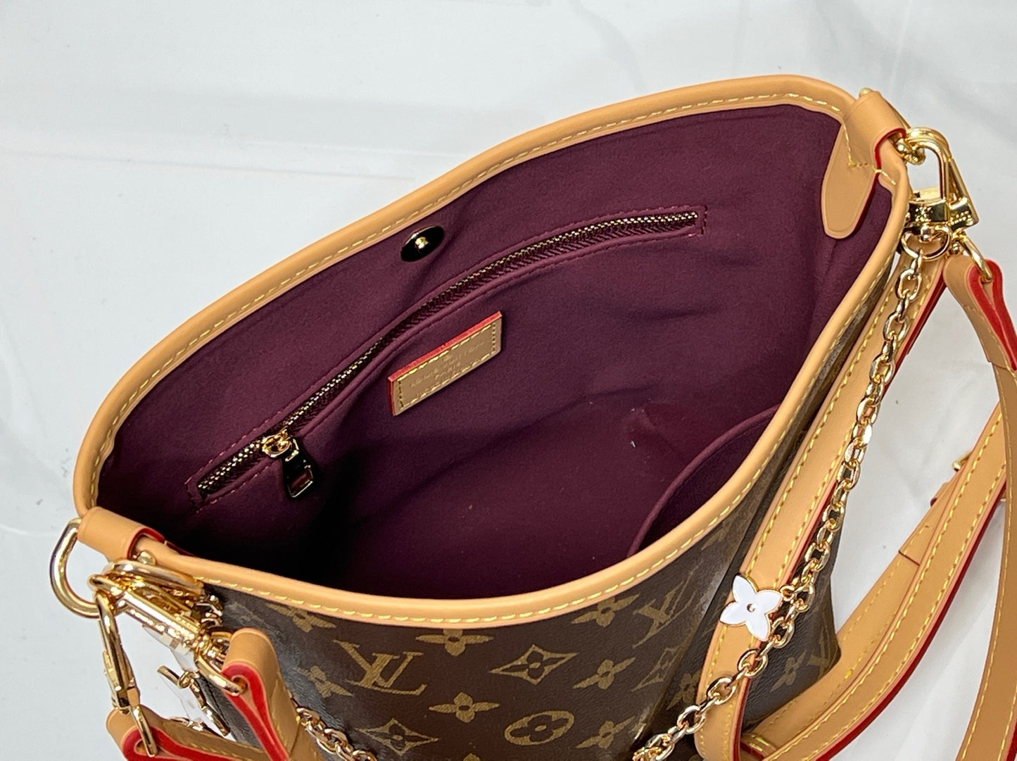 Brown Monogram Mini Sunday Tote