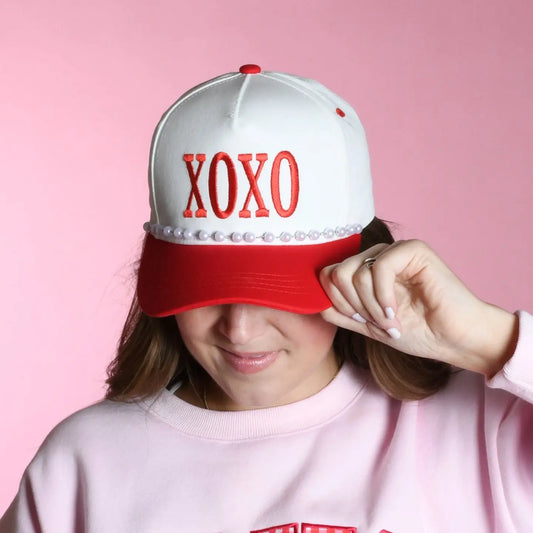 Lulu Mac XOXO Red Baseball Cap