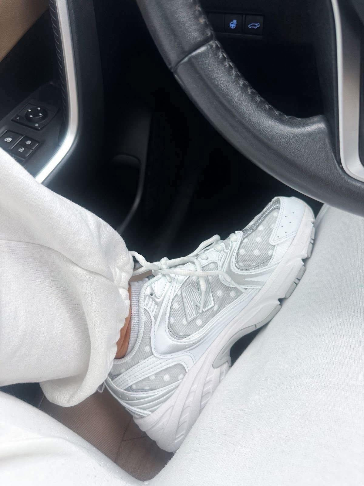 Grey Polka Dot NB Sneakers