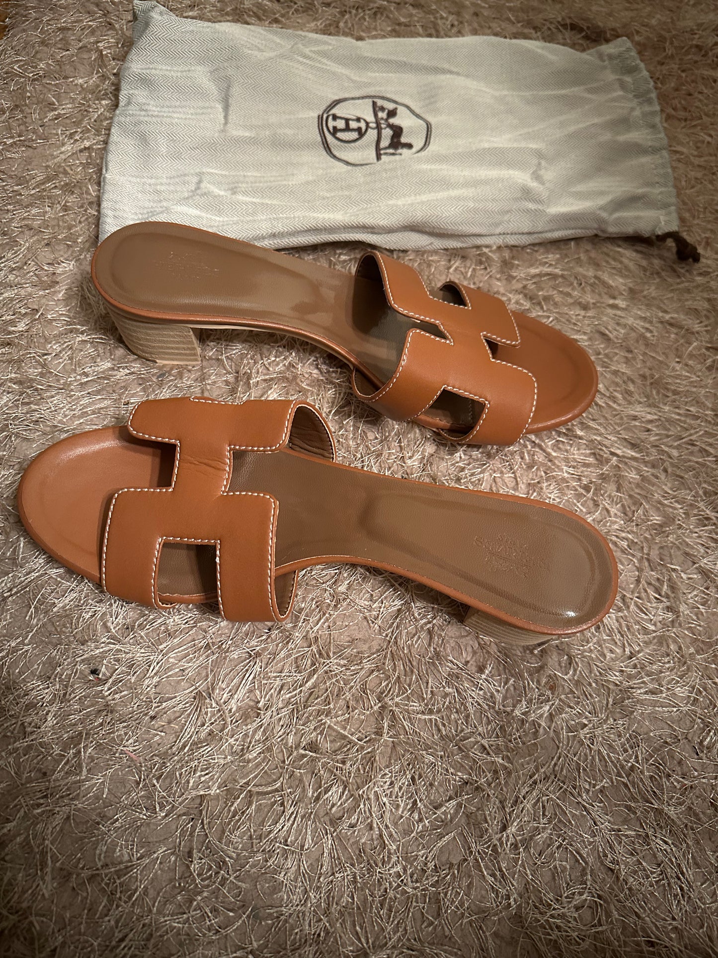 Brown Helen Mini Heels (Women’s 7)