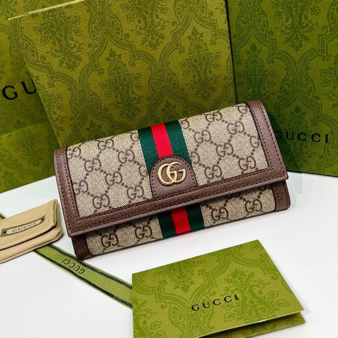 Double G Stripe Wallet Bags