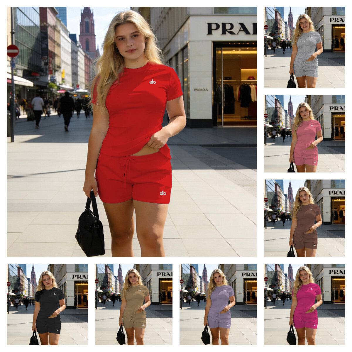 ALL Accolade Tee/Shorts Matching Sets