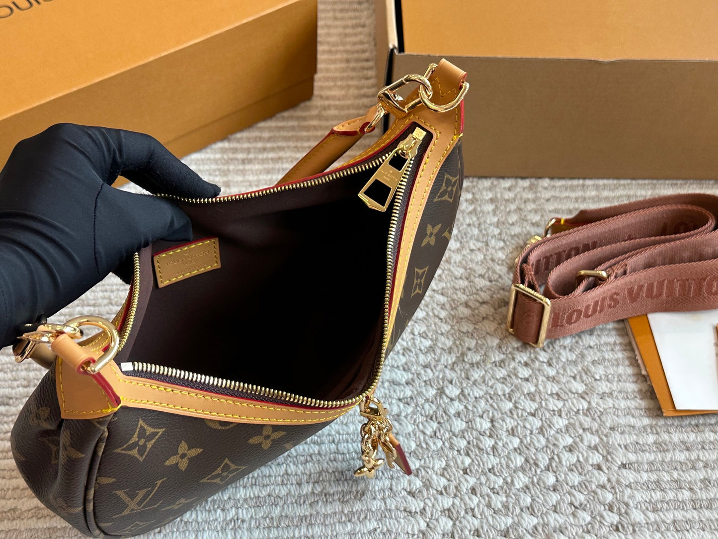 Brown Monogram Mini Loop Bag