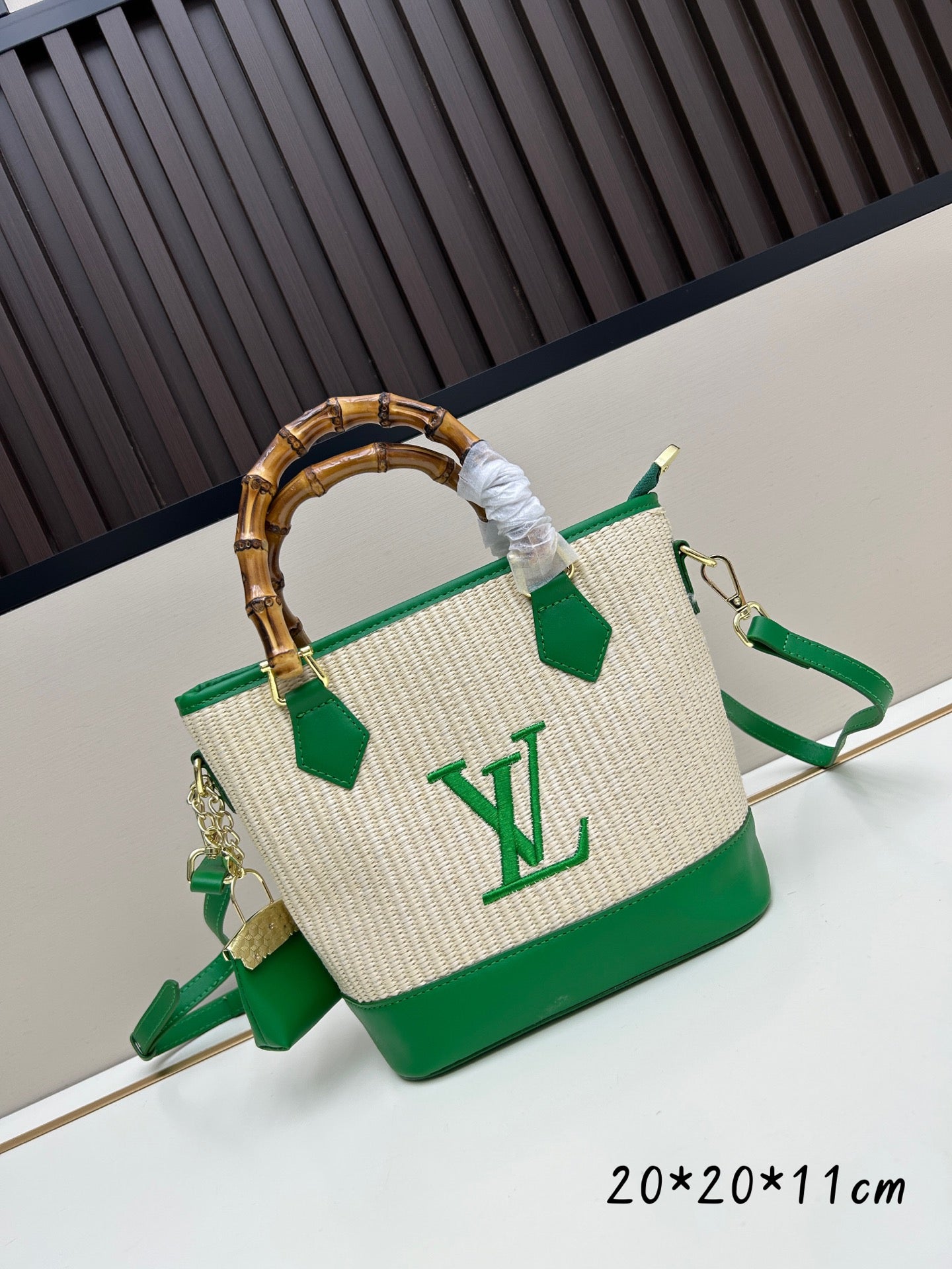 Monogram Woven Tote Bags