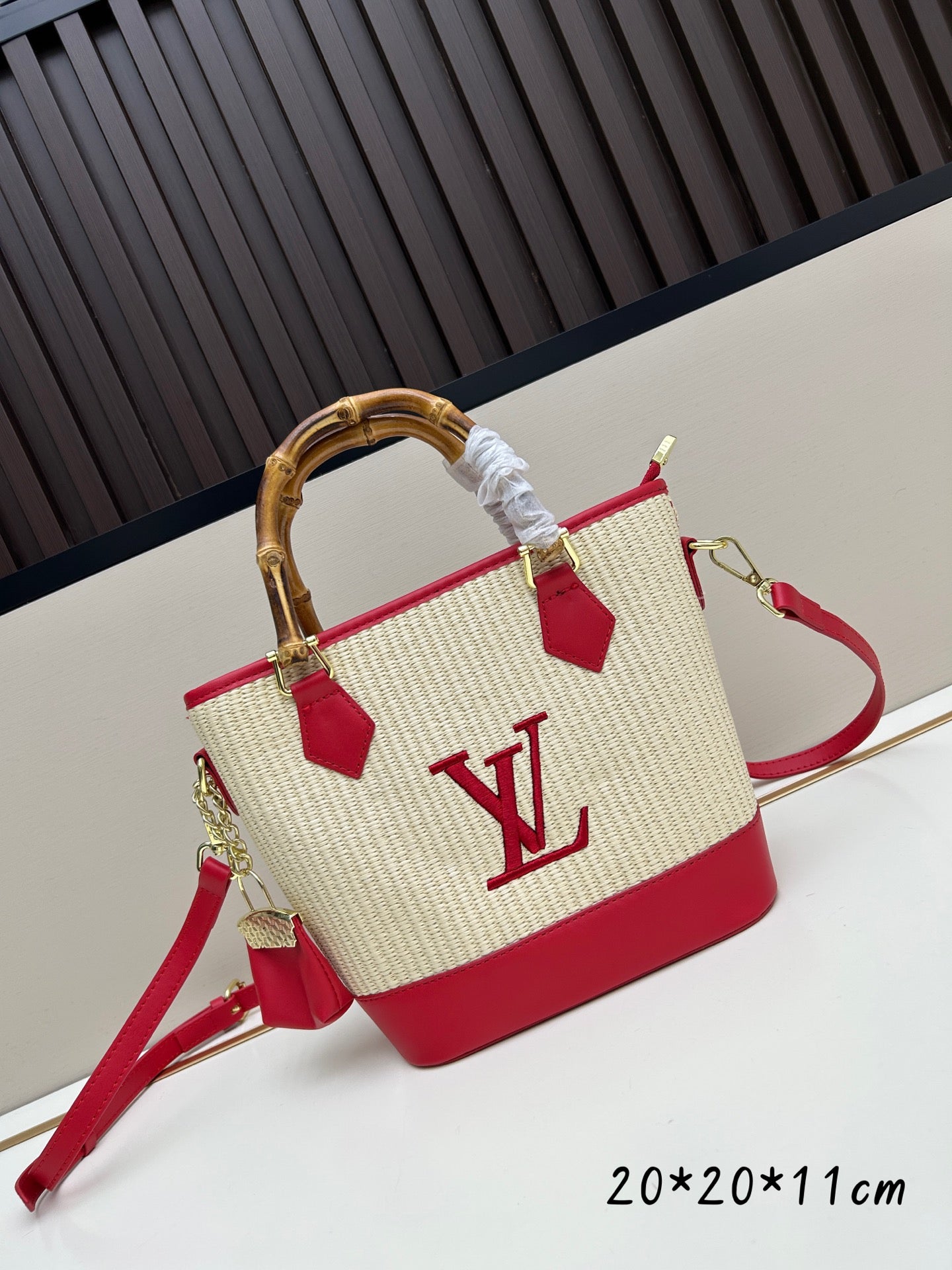 Monogram Woven Tote Bags