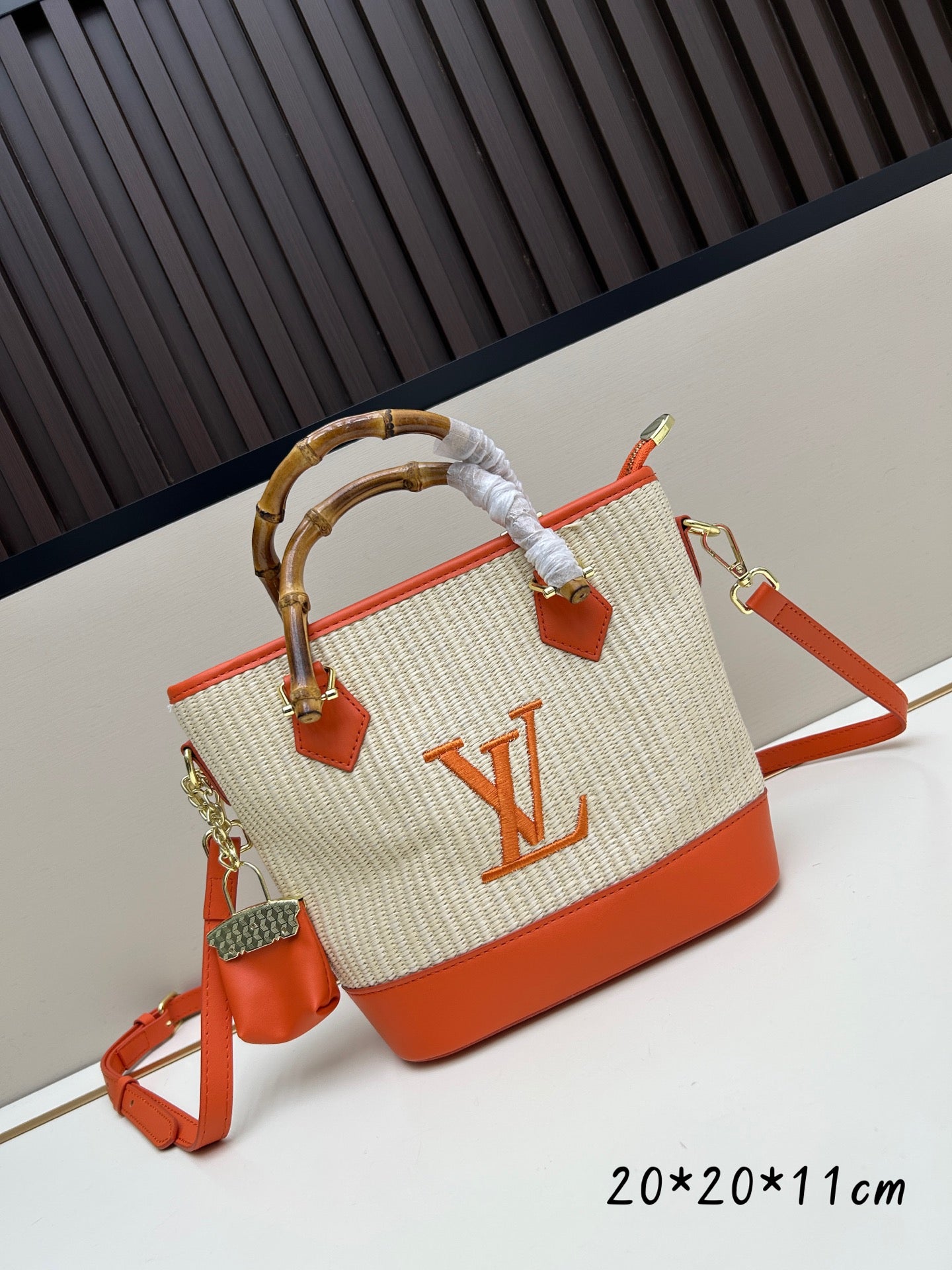 Monogram Woven Tote Bags