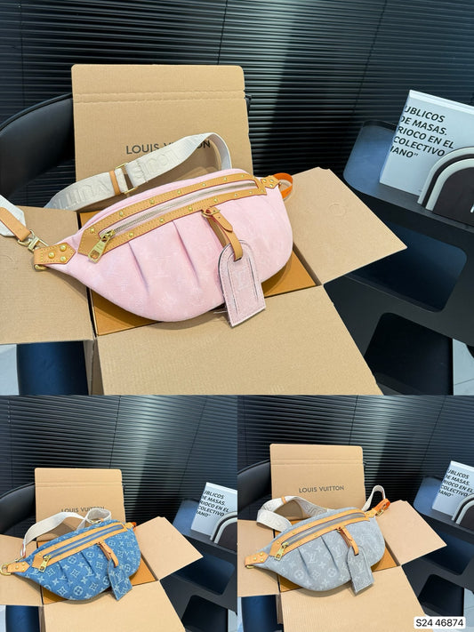 Monogram Denim Crossbody/Waist Bags