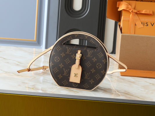 Brown Monogram Circle Bag