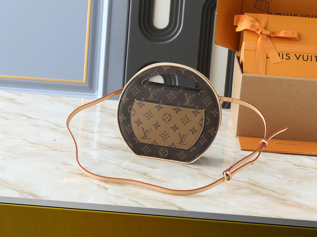 Brown Monogram Circle Bag
