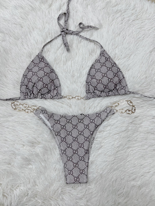 Double G Brown Bikini Bathing Suit