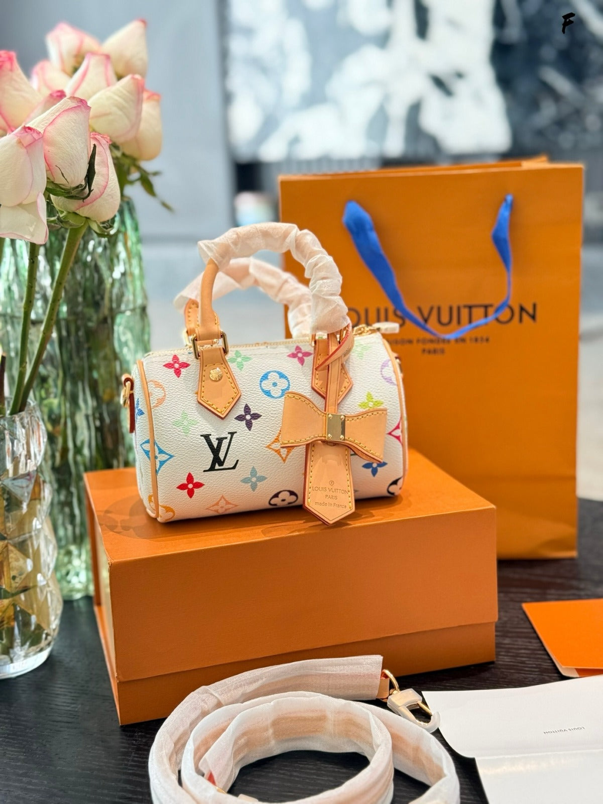 Monogram Rainbow Tiny Speed Bag