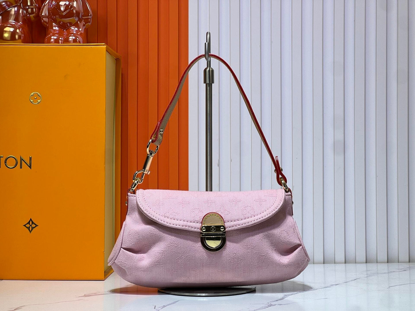 Pink Denim Mini Belle Bags