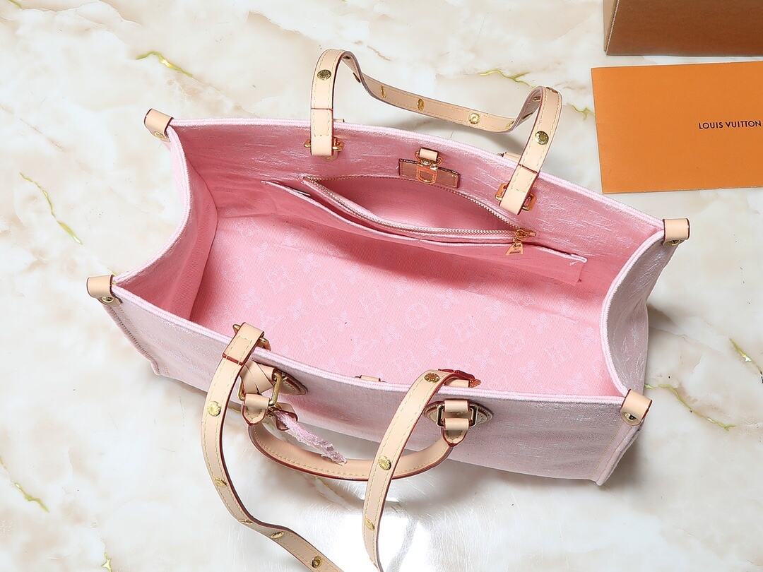 Pink Denim On the Move Totes