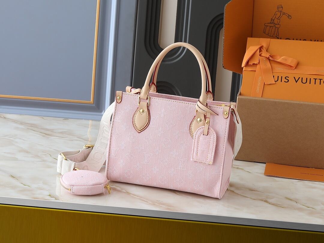 Pink Denim On the Move Totes