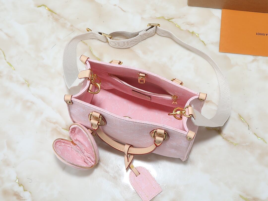 Pink Denim On the Move Totes