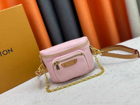 Pink Denim Everyday Mini Bumbag