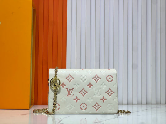 Cream/Pink Monogram Garden Bag