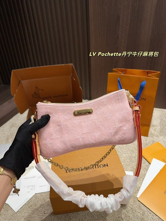 FLASH SALE 🎊 - Pink Denim On the Go Mini Bag