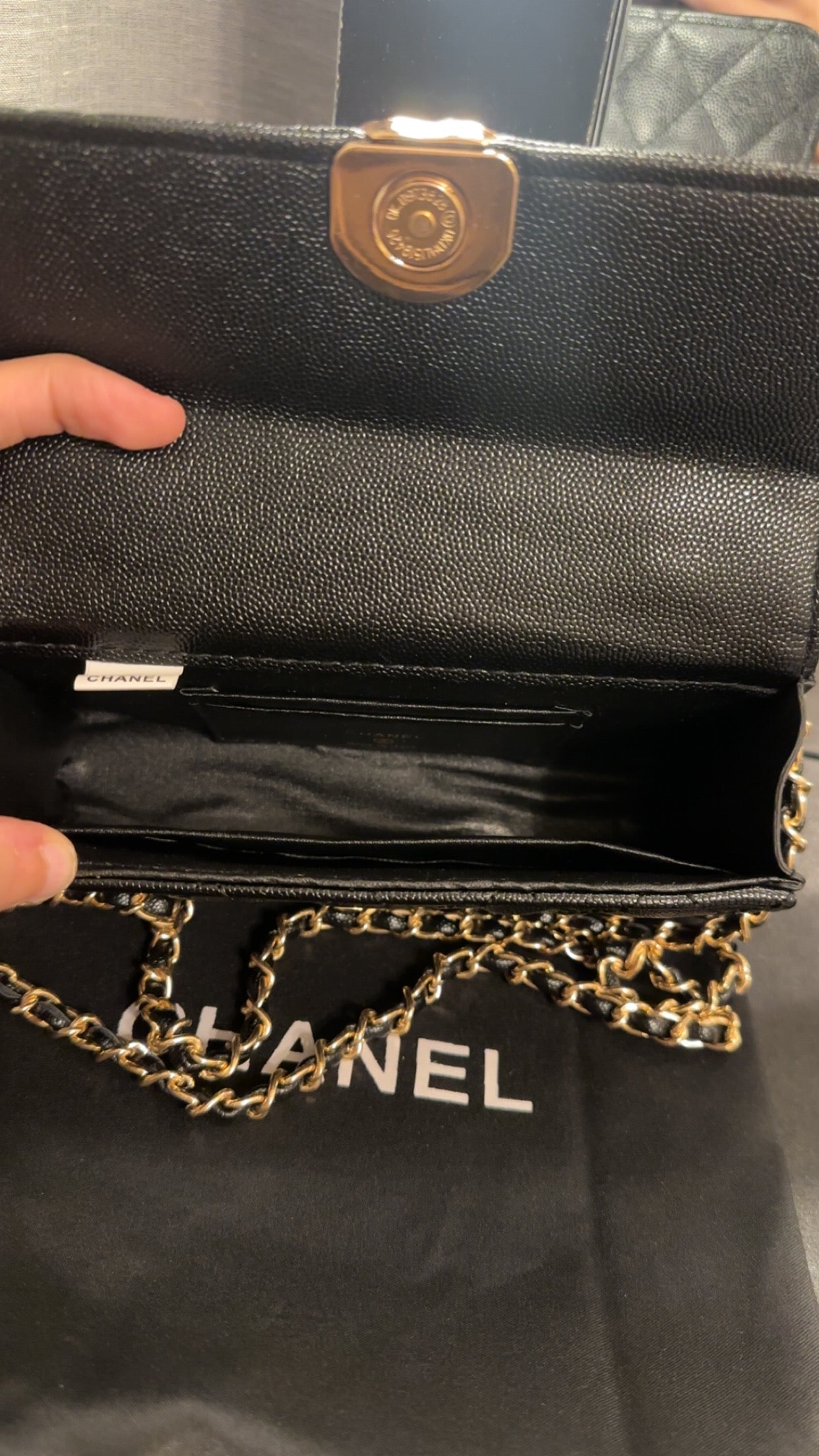 Double C Mini Quilted Hand/Shoulder Bag