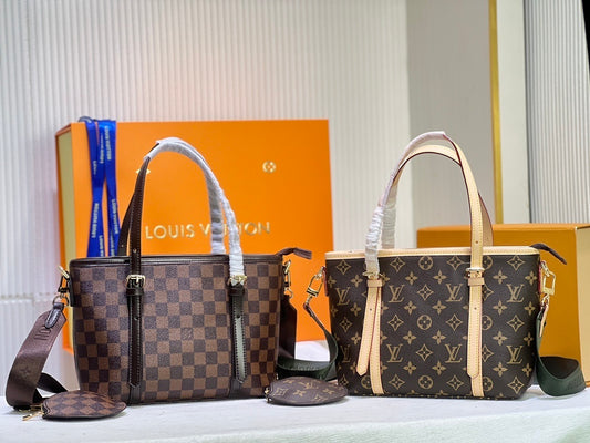 Monogram Petite Shopper Totes