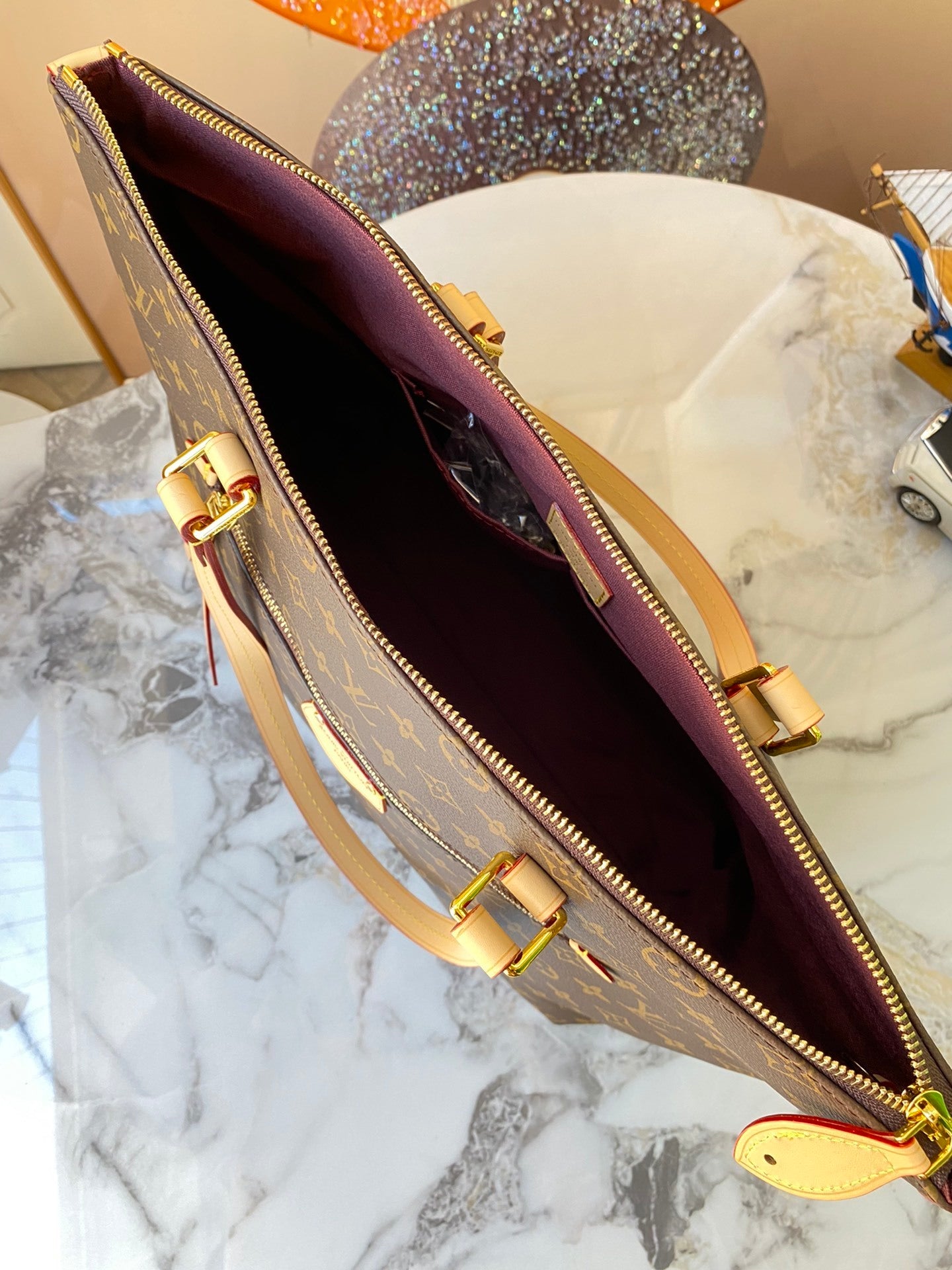 Monogram Carryall Zip Shoulder Bags
