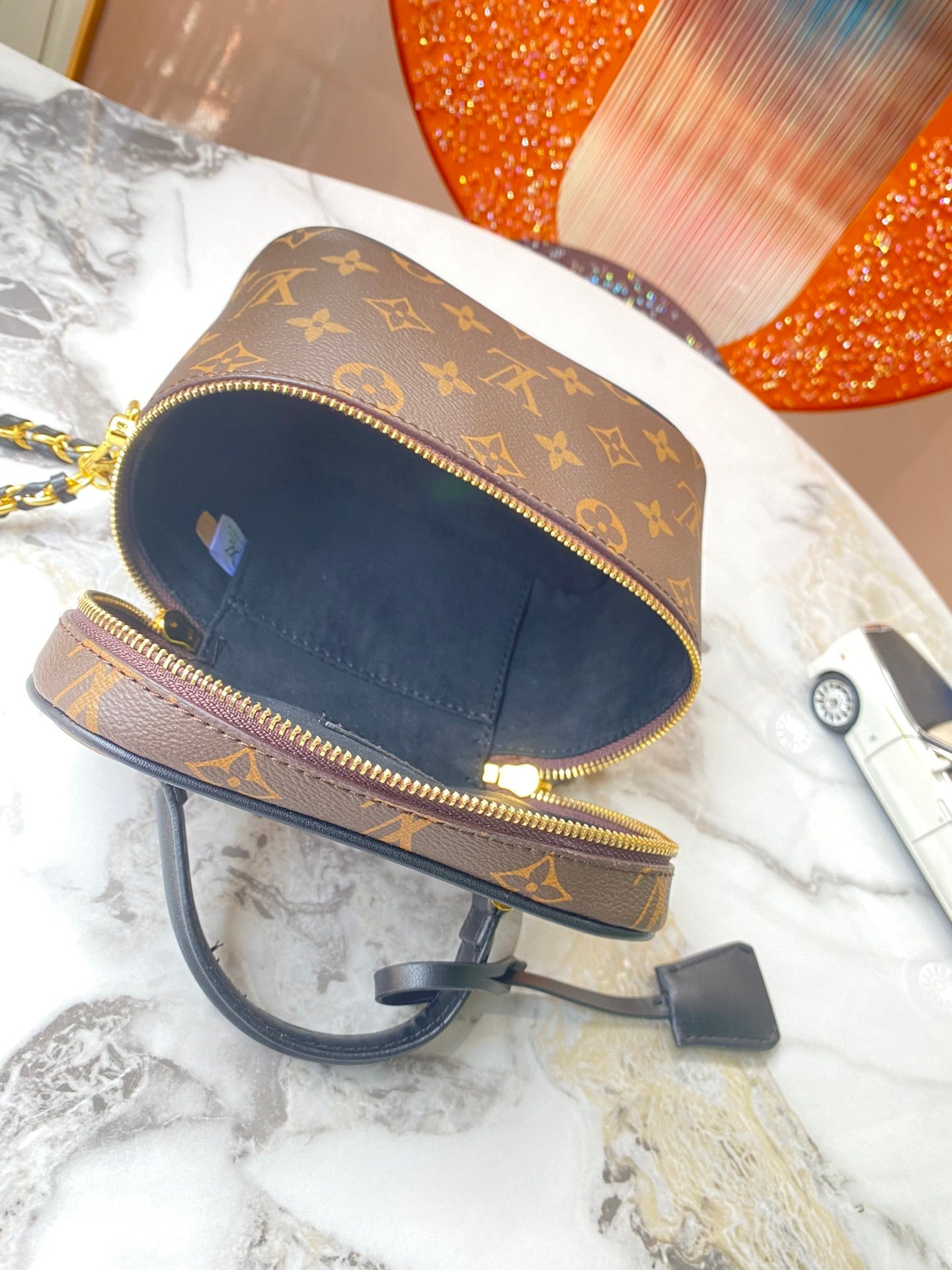 Monogram Slim Makeup Bag Purses
